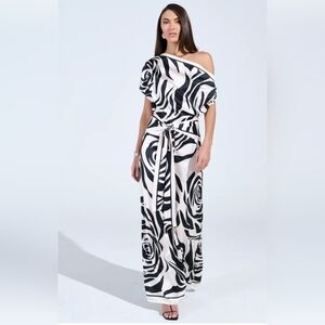 KEEP LOOKING ABSTRACT JUMPSUIT - XL